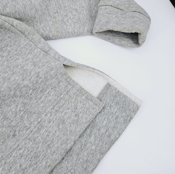 J. Crew Oversized Boyfriend Hoodie Sweatshirt — Heathered Gray S - Picture 4 of 8